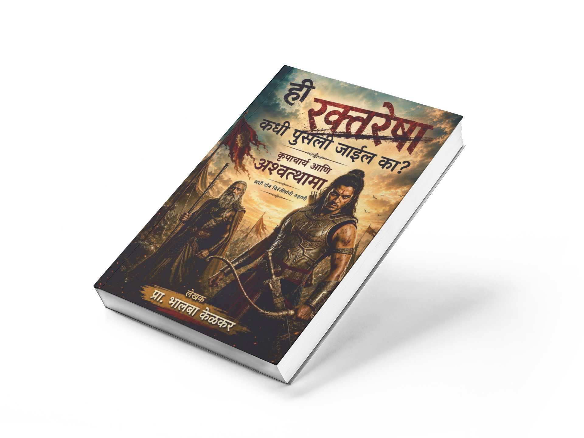 "Hi 'Raktresha' Kadhi Pusli Jail Ka?" is more than a mythological novel it is a profound exploration of the human mind. Through the immortal characters Kripacharya and Ashwatthama, Prof. Bhalba Kelkar examines timeless human emotions such as revenge, guilt, truth, repentance, forgiveness, and the longing for liberation.

Rather than retelling mythology, the author connects ancient wisdom with modern life, making this book deeply relevant to today's readers.