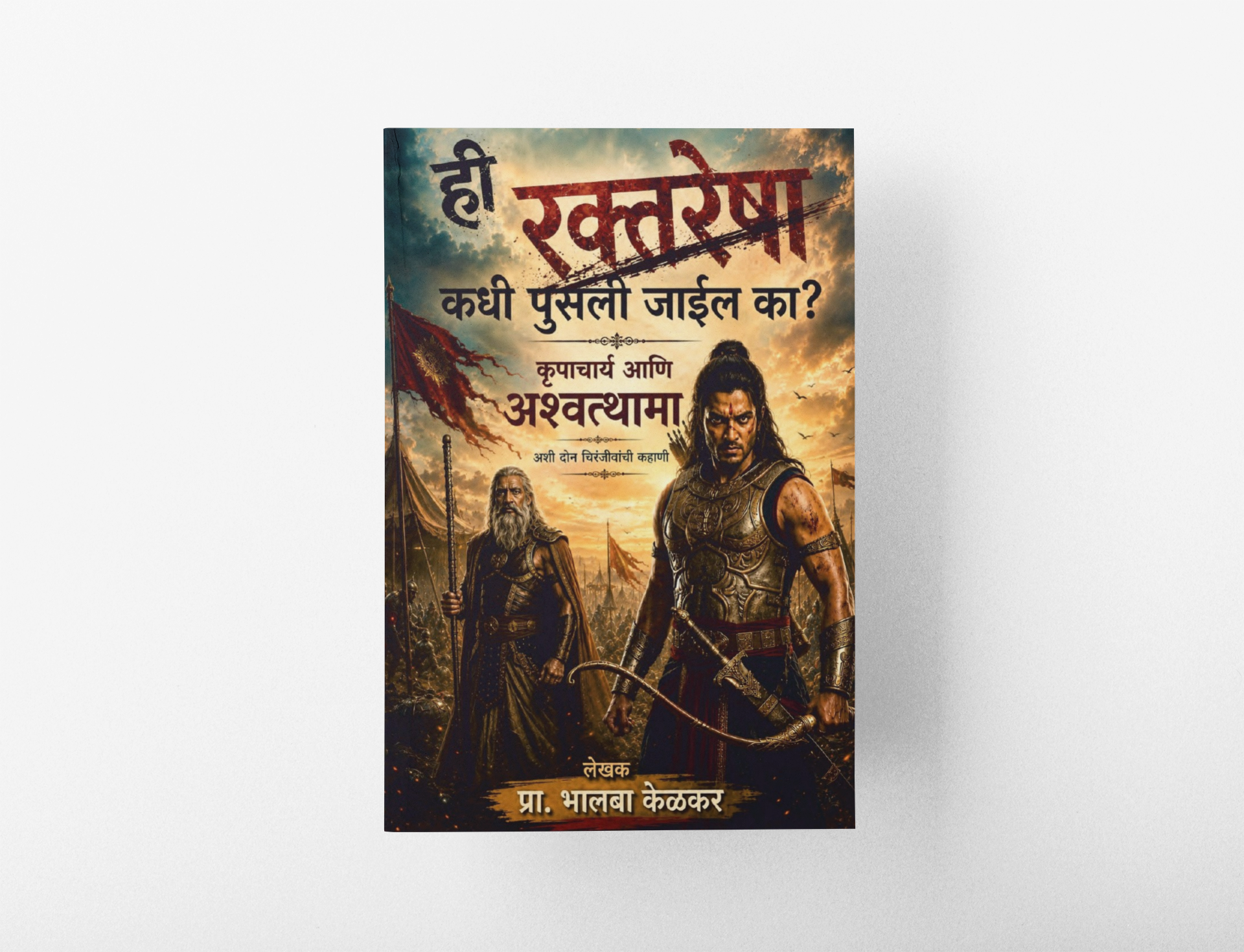 "Hi 'Raktresha' Kadhi Pusli Jail Ka?" is more than a mythological novel it is a profound exploration of the human mind. Through the immortal characters Kripacharya and Ashwatthama, Prof. Bhalba Kelkar examines timeless human emotions such as revenge, guilt, truth, repentance, forgiveness, and the longing for liberation.

Rather than retelling mythology, the author connects ancient wisdom with modern life, making this book deeply relevant to today's readers.