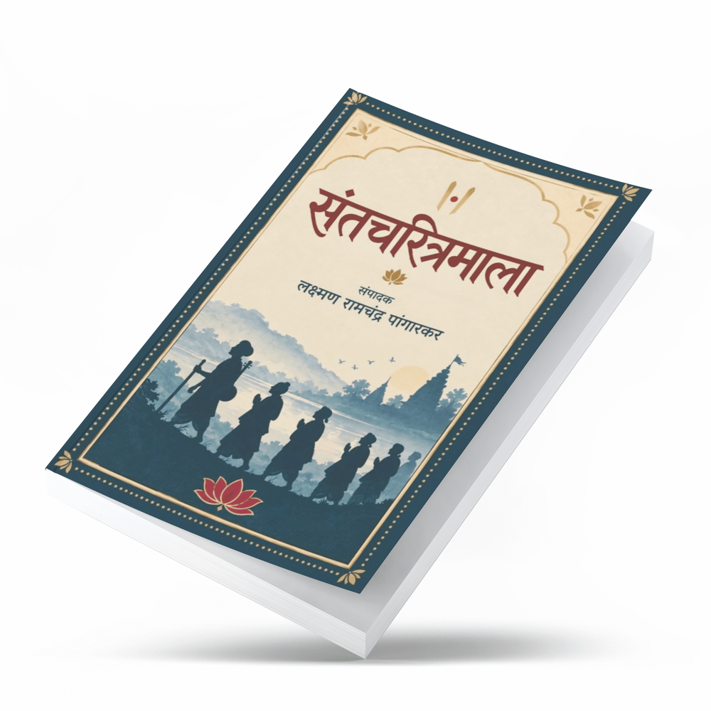 Santcharitramala by Laxman Ramchandra Pangarkar is a Marathi spiritual and biographical book featuring the lives of 43 great saints from different Indian traditions and devotional paths. The book explores their devotion, spirituality, renunciation, social awakening and pursuit of God-realization. It is suitable for readers interested in Sant Sahitya, Indian spirituality, devotional traditions, inspirational biographies and Marathi literature. The lives of these saints offer lessons in faith, service, compas