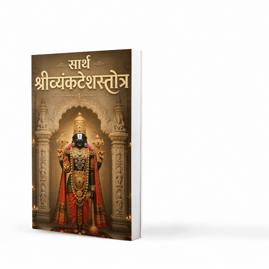 Sarth Shri Venkatesh Stotra is a beautifully explained Marathi edition of the timeless devotional hymn dedicated to Lord Venkatesh (Lord Vishnu). Edited with meaningful commentary by Prof. V. S. Apte, this book includes the original stotra, explanations, worship methods, spiritual insights, and benefits of recitation, making it ideal for daily prayers and devotional reading.