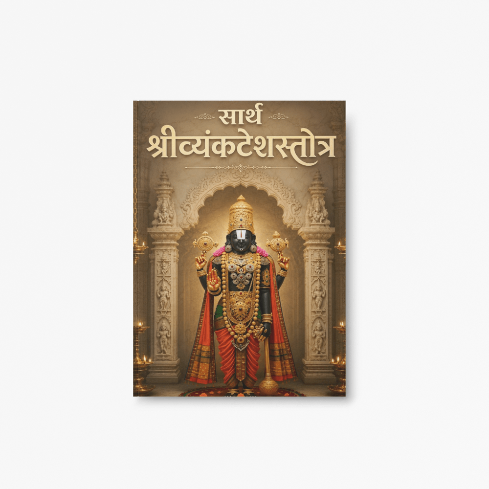 Sarth Shri Venkatesh Stotra is a beautifully explained Marathi edition of the timeless devotional hymn dedicated to Lord Venkatesh (Lord Vishnu). Edited with meaningful commentary by Prof. V. S. Apte, this book includes the original stotra, explanations, worship methods, spiritual insights, and benefits of recitation, making it ideal for daily prayers and devotional reading.