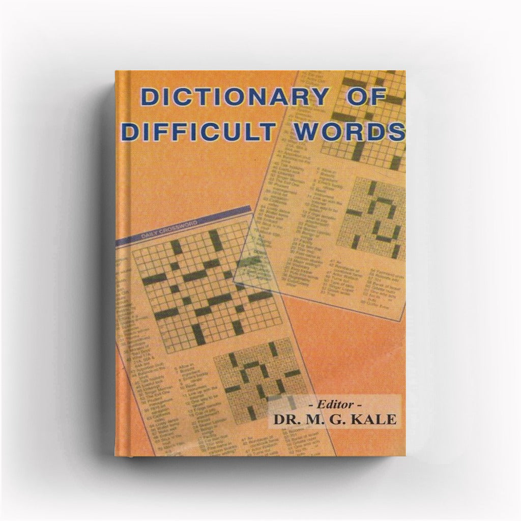 Dictionary Of Difficult Words By M. G. Kale